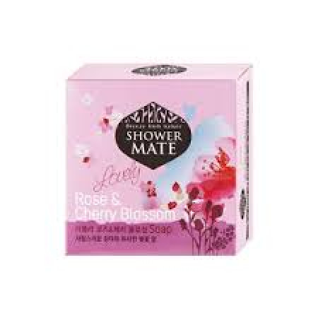 Мыло туалетное твердое Shower Mate Роза и вишневый сад(100 гр)