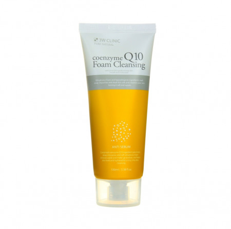 [3W CLINIC] Пенка для умывания КОЭНЗИМ Q10 Coenzyme Q10 Foam Cleansing, 100 мл