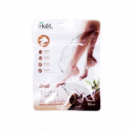 EKEL Пилинг-носочки с муцином улитки Snail Foot Peeling Pack 40г