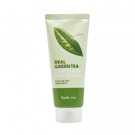FARMSTAY Пилинг гель с зеленым чаем Real Green Tea Deep Clear Peeling Gel 100 мл