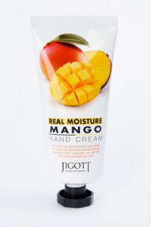 Крем для рук Jigott Real Moisture Mango Hand Cream Увлажняющий крем для рук с высоким содержанием ма
