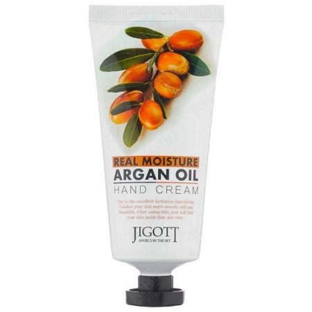 Крем для рук Jigott Real Moisture Argan Oil Hand Cream Увлажняющий крем для рук с высоким содержанием арганового масла