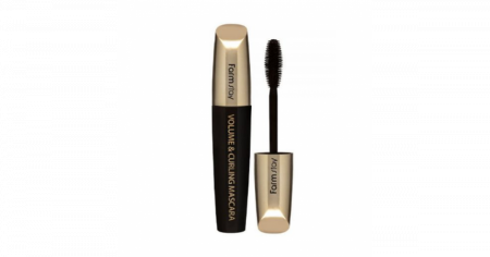 FARMSTAY 2X Volume & Curling Mascara Термотушь с силиконовой кисточкой для объема и подкручивания