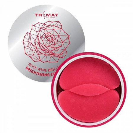 Осветляющие гидрогелевые патчи с экстрактом вина TRIMAY EGF Rose Wine Brightening Eye Patch