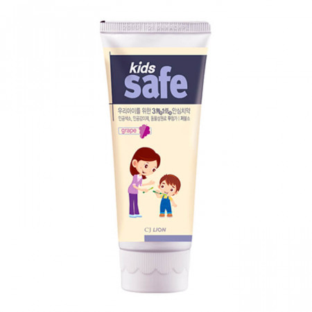 Детская зубная паста CJ Lion Kids Safe Toothpaste - Grape Детская зубная паста от 3 до 12 лет со вкусом винограда