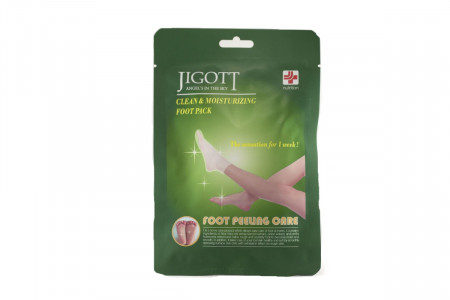 Маска-носки для пилинга ног Jigott clean & moisturizing foot pack 1 пара