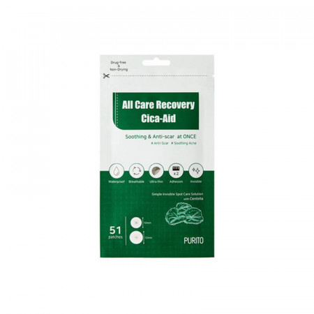 Наклейки от прыщей Purito All Care Recovery Cica-Aid
