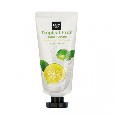 Крем для рук с каламанси  FarmStay Tropical Fruit Hand Cream Calamansi & Shea Butter