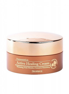Deoproce Fermentation Active Healing Cream Питательный крем для лица с активными пузыриками кислород