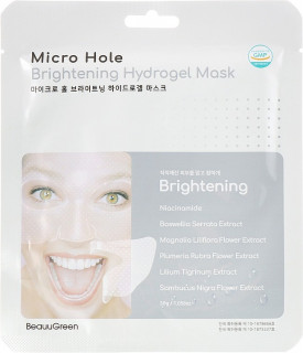 ОСВЕТЛЯЮЩАЯ ГИДРОГЕЛЕВАЯ МАСКА ДЛЯ ЛИЦА С АРБУТИНОМ И КОЛЛАГЕНОМ BEAUUGREEN HYDROGEL CLEAR BRIGHTENI