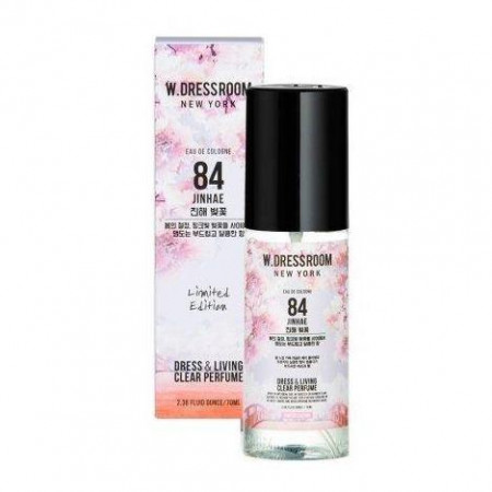 W.DRESSROOM DRESS & LIVING CLEAR PERFUME NO.84 JINHAE CHERRY BLOSSOM 70ML Парфюмированный спрей для одежды и дома № 84