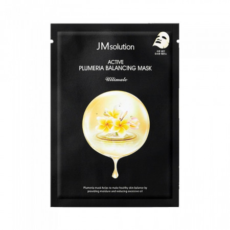JMSOLUTION Балансирующая тканевая маска c экстрактом плюмерии ACTIVE PLUMERIA BALANCING MASK ULTIMATE