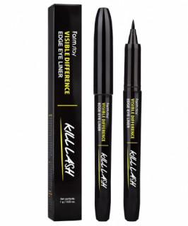 FarmStay Подводка-фломастер для глаз, оттенок Чёрный, Visible Difference Edge Eye Liner