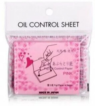 Coringco / Fuji Матирующие салфетки для лица Oil Control Sheet Pink, 100шт