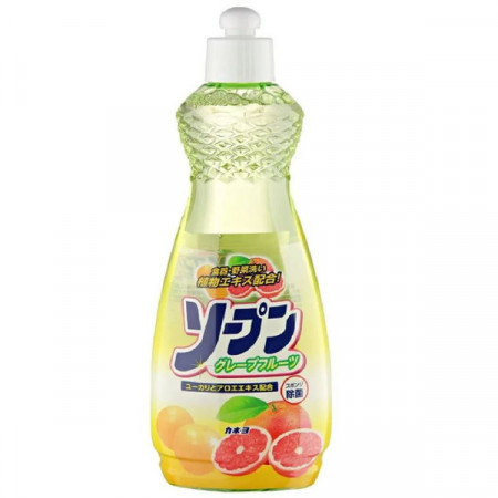 KANEYO SOAP SOAP GRAPEFRUIT ЖИДКОСТЬ ДЛЯ МЫТЬЯ ПОСУДЫ, ФРУКТОВ И ОВОЩЕЙ ГРЕЙПФРУТ, 600МЛ