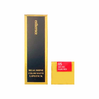 3115 DEOPROCE ESTHEROCE REAL SHINE COLOR MATTE LIPSTICK #05 PURE RED (3.5gr)