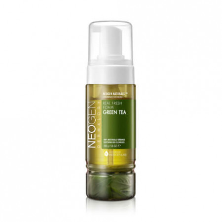 Успокаивающая пенка для умывания с зелёным чаем Neogen Dermalogy Real Fresh Foam Cleanser Green Tea