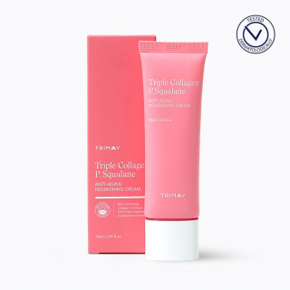 Питательный крем для лица с коллагеном и скваланом TRIMAY Triple Collagen P.Squalane Anti-Aging Nour