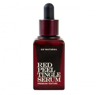 Кислотная пилинг-сыворотка со спикулами So Natural Red Peel Tingle Serum Premium Texture