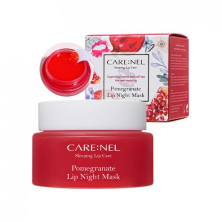 Ночная маска для губ с экстрактом граната CARENEL Pomegranate Lip Night Mask  23гр