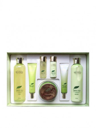 НАБОР УХОДОВЫЙ ДЛЯ ЛИЦА С ЭКСТРАКТОМ ЗЕЛЕНОГО ЧАЯ PREMIUM GREENTEA TOTAL SOLUTION SKIN CARE 5 SET 26