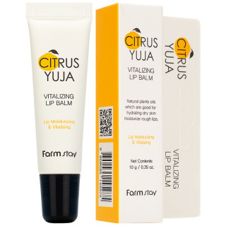 FARMSTAY - БАЛЬЗАМ ДЛЯ ГУБ С ЭКСТРАКТОМ ЮДЗУ CITRUS YUJA VITALIZING LIP BALM, 10 МЛ