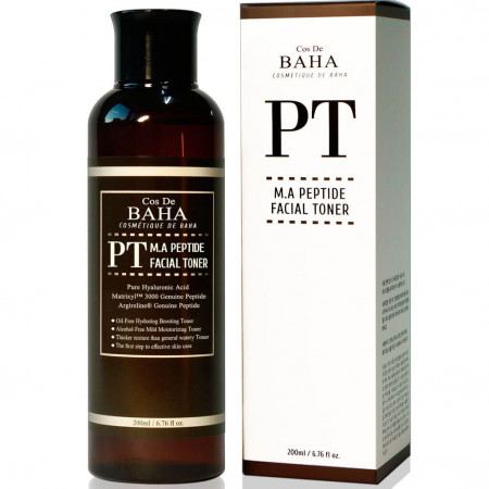 Пептидный тонер с матриксилом и аргирелином Cos De BAHA M.A Peptide Facial Toner200 мл