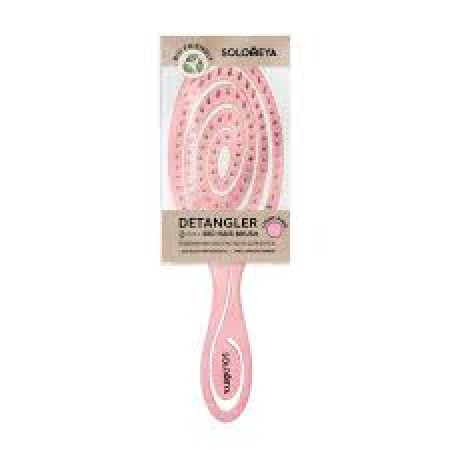 [SOLOMEYA] Расческа био для волос подвижная СВЕТЛО-РОЗОВАЯ Solomeya Detangling Bio Hair Brush Light Pink, 1 шт.