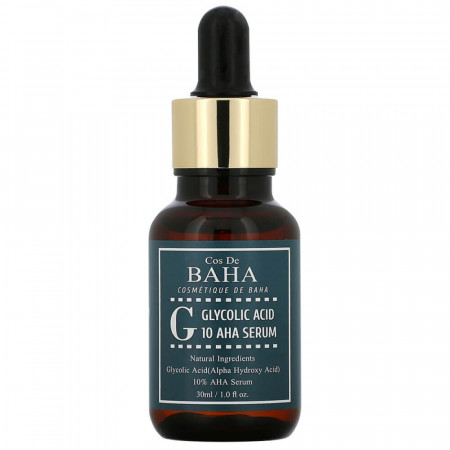 Сыворотка c гликолевой кислотой для проблемной кожи Cos De Baha Glycolic Acid 10 AHA Serum