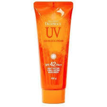 DEOPROCE UV SUNBLOCK CREAM SPF42+ PA++ 100g Солнцезащитный крем для кожи лица и тела SPF42+ PA++