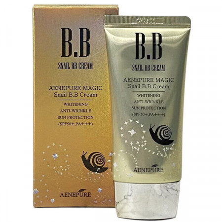 BB крем Ekel Aenepure Snail BB Cream SPF 50 PA с улиточным муцином 50 мл