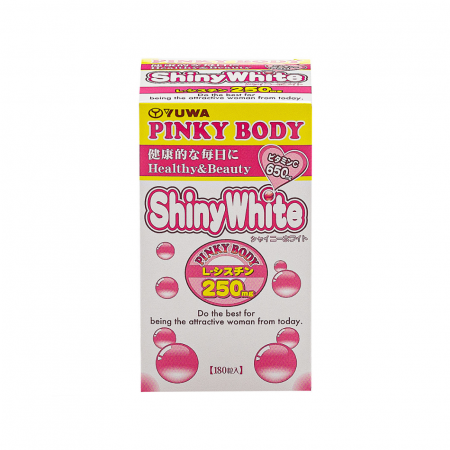 Yuwa "Shiny White Pinky Body" . Биологически активная добавка к пище (Шайни уайт Пинки Боди) 250мг-180 таблеток.