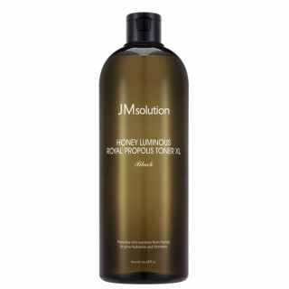 Тонер для лица с экстрактом прополиса и меда JMsolution Honey Luminous Royal Propolis Toner XL Black 600 мл
