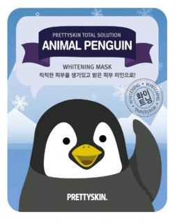 Pretty Skin / Осветляющая тканевая маска-селфи Total Solution Animal Penguin Whitening Mask