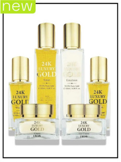 Набор уходовой косметики для лица антивозрастной с биозолотом LAYDAY Set Luxury Skin Care 6-Piece 24K Gold, 120мл*2шт, 40мл*2шт, 50гр*2шт