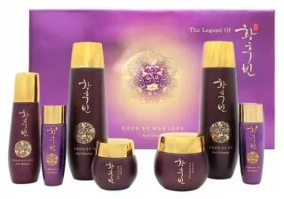 Bergamo Hwang Hoo Bin Red Ginseng Набор для лица с женьшенем 5 предметов