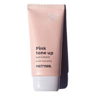 Тонирующий розовый солнцезащитный крем для лица PrettySkin Pink Tone-Up Sun Cream SPF 50+ PA++++ 70 мл