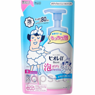 KAO Biore U Foam Жидкое мыло-пенка для тела, с легким цветочным ароматом, мягкая упаковка, 480 мл