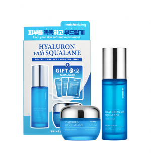 Набор для лица c гиалуроновой кислотой и скваланом Skin627 Hyaluron with Squalane Facial Care Set (50/50/3*22 мл)