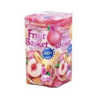 Бумага туалетная Marutomi "Fruit Basket" персик 2-х слойная, 27,5м х 0,114м,12 рул/уп