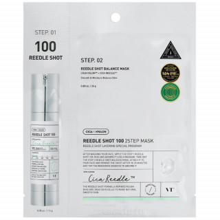 Интенсивная двухфазная маска с микроиглами VT Cosmetics Reedle Shot 300 2Step Mask