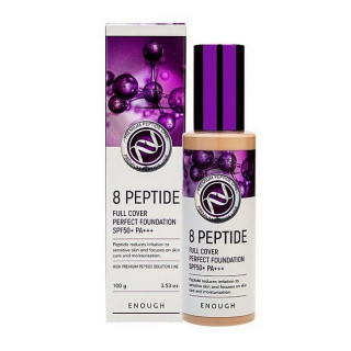 Enough Тональный крем 8 Peptide Full Cover Perfect Foundation, 100 мл 21