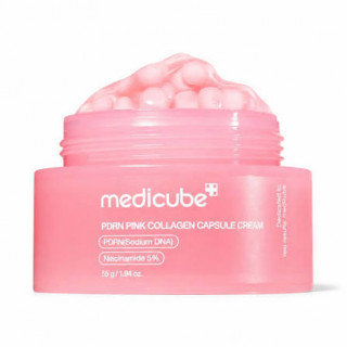 Укрепляющий капсульный крем с ПДРН и пептидами medicube PDRN Pink Collagen Capsule Cream